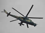 An airforce gunship provides surveilance for all of Mr. President`s venues as the president and commander-in-chief of the armed forces, His Excellency Dr. Goodluck Jonathan, reached Uyo on Thursday 15th July on a 2-day official visit to Akwa Ibom state 
