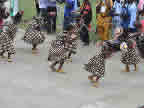 Kaduna State contingent dance and file out at the Uyo Township Stadium at the opening ceremony of NAFEST 2010 held in Uyo, Akwa Ibom State on 2nd Nov. 2010