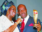 Akwa Ibom State Governor Godswill Akpabio on 25th February, 2012, became the ninth Sun Man of the Year. The ceremony was attended by dignitaries, including Akpabio’s wife, Ekaette, Deputy Governor ...